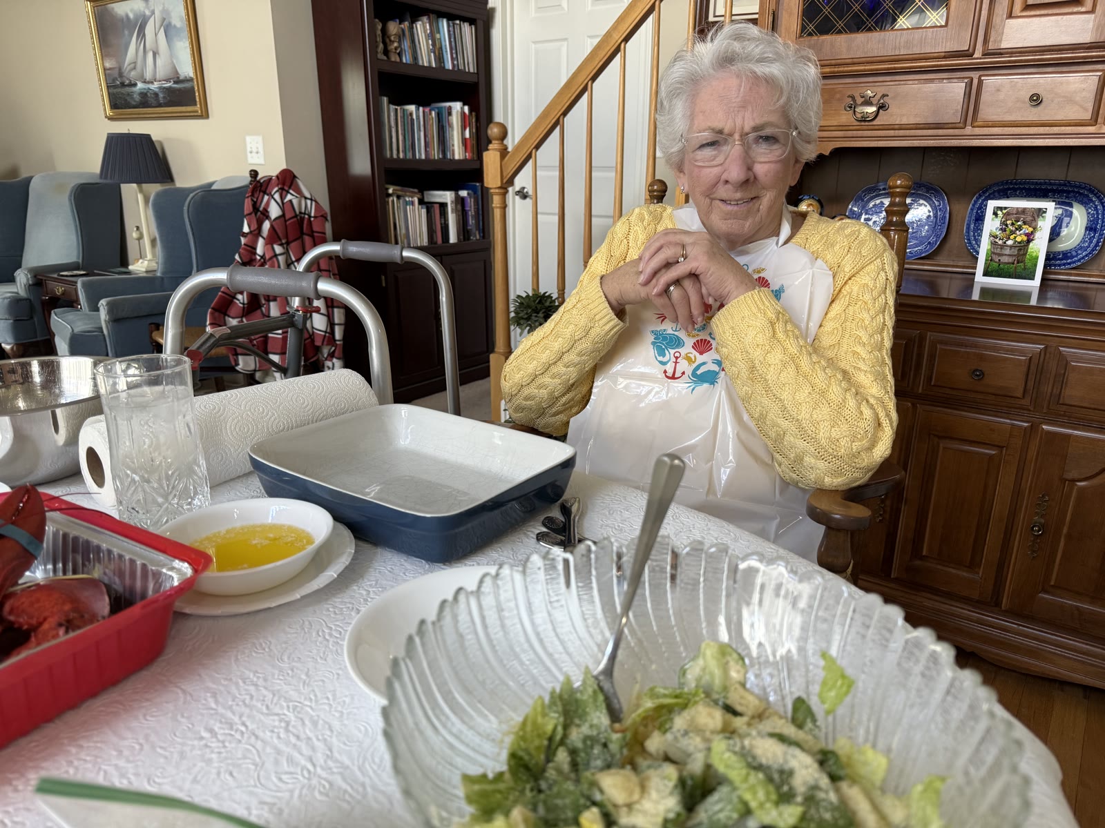 Beth Jones at the table